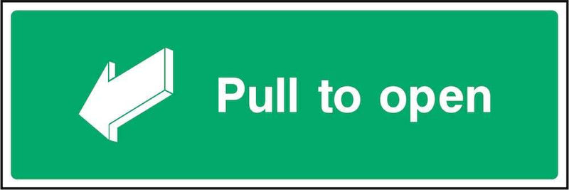 Fire Door Sign: Pull to Open | Elevate Signs
