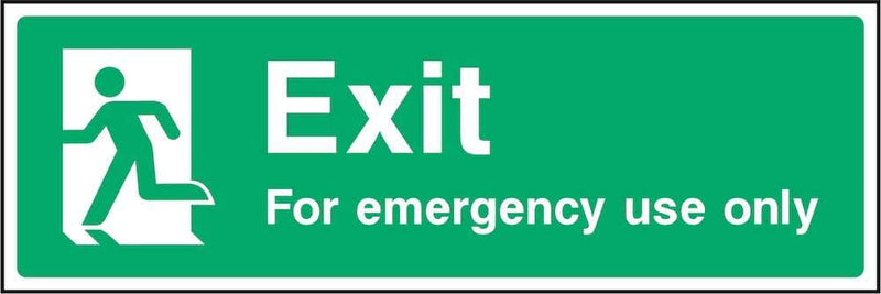 Exit For Emergency Use Only Sign | Elevate Signs