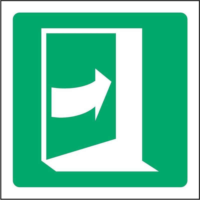 Emergency Exit Sign: Door on Right | Elevate Signs