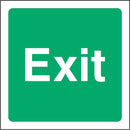 Square Emergency Exit Sign