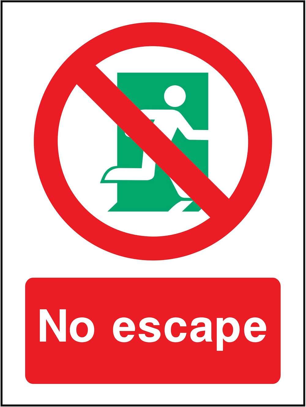 Emergency Escape Instruction Signage | GQ Signs Ltd