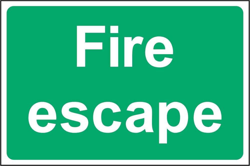 Green Fire Escape Sign | Elevate Signs