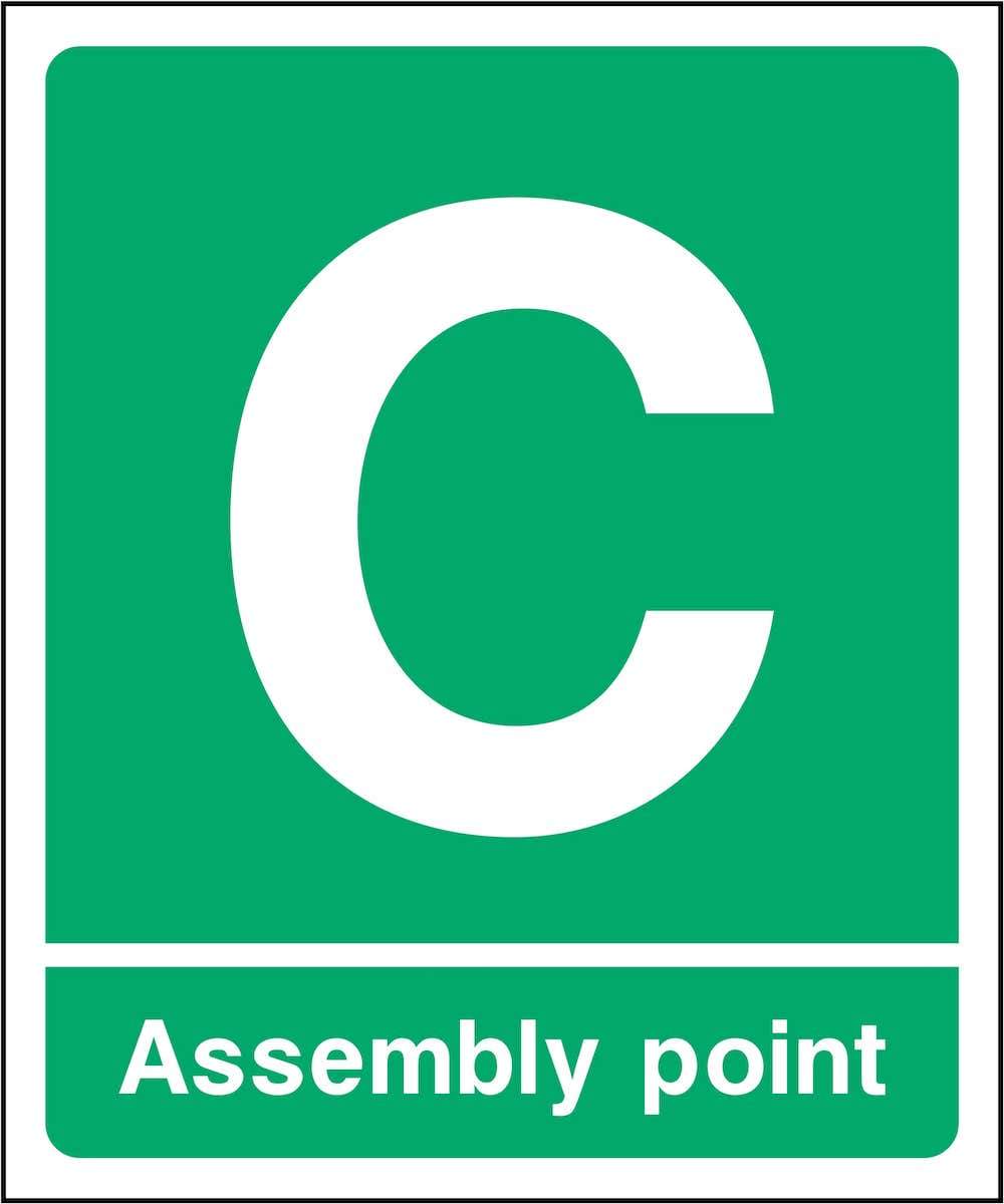 Assembly Point C Sign | GQ Signs Ltd