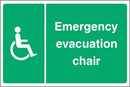 Emergency Evacuation Chair Sign | Elevate Signs