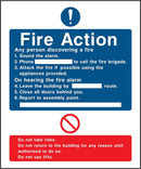 Fire Action Notice Sign: Six Points (Attack The Fire) Sign | Elevate Signs