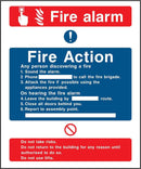 Fire Action Notice Sign: For Fire Alarms | Elevate Signs