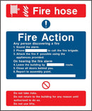 Fire Action Notice Sign: For Fire Hoses | Elevate Signs