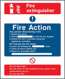 Fire Action Notice Sign: For Fire Extinguishers | Elevate Signs