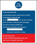 Fire Action Notice Sign: Five Points | Elevate Signs