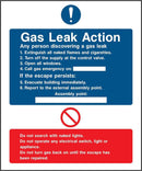 Gas Leak Action Notice Sign | Elevate Signs