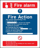 Fire Action Notice Sign: For Fire Alarms | Elevate Signs