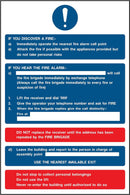 Seven Point Fire Action Notice Sign