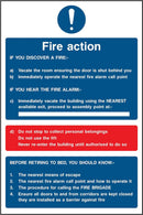 Fire Action Notice Sign: For Hotels | Elevate Signs