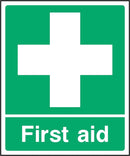 First Aid Sign: Green & White Cross | Elevate Signs