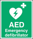 First Aid Sign: Emergency Defibrillator | Elevate Signs
