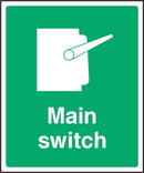 First Aid Sign: Main Switch | Elevate Signs