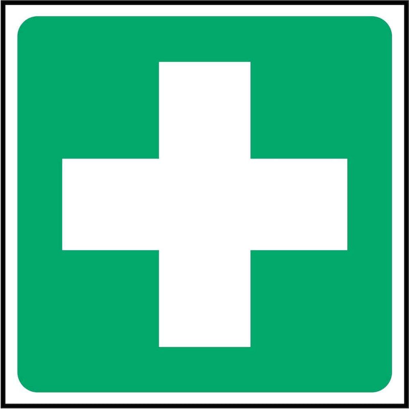 First Aid Sign: White Cross | Elevate Signs