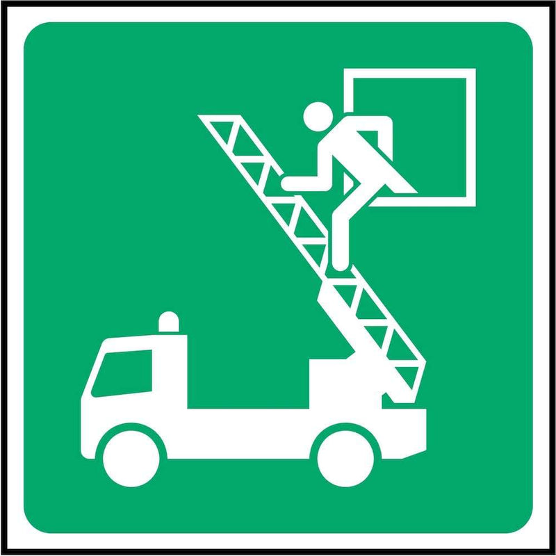 Emergency Window Sign: With Rescue | Elevate Signs