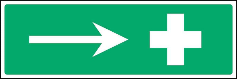 First Aid Direction Sign: Right Arrow | Elevate Signs