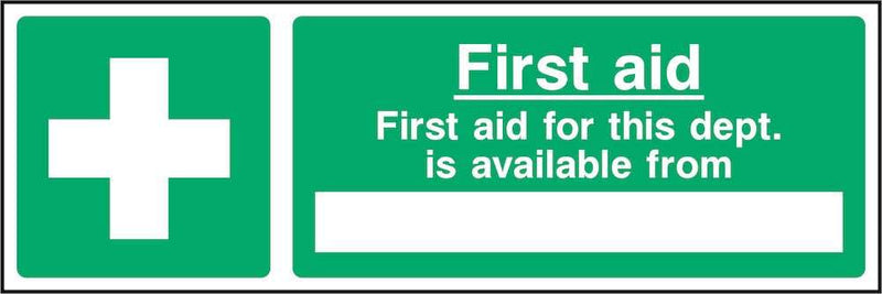 First Aid Sign: Editable Available From Section | Elevate Signs