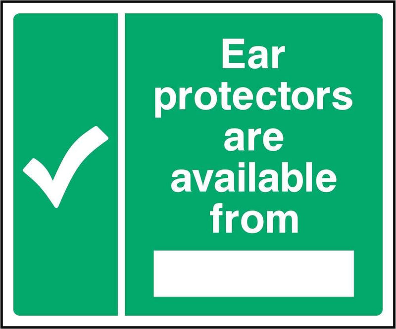 First Aid Sign: Editable Ear Protectors Location | Elevate Signs
