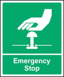Green Emergency Stop Sign | Elevate Signs