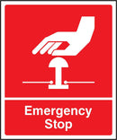 Red Emergency Stop Sign | Elevate Signs