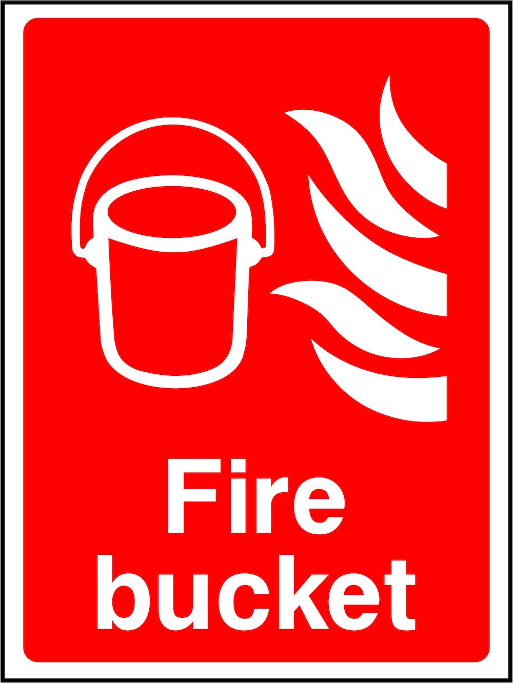 Fire Bucket Signage | GQ Signs Ltd