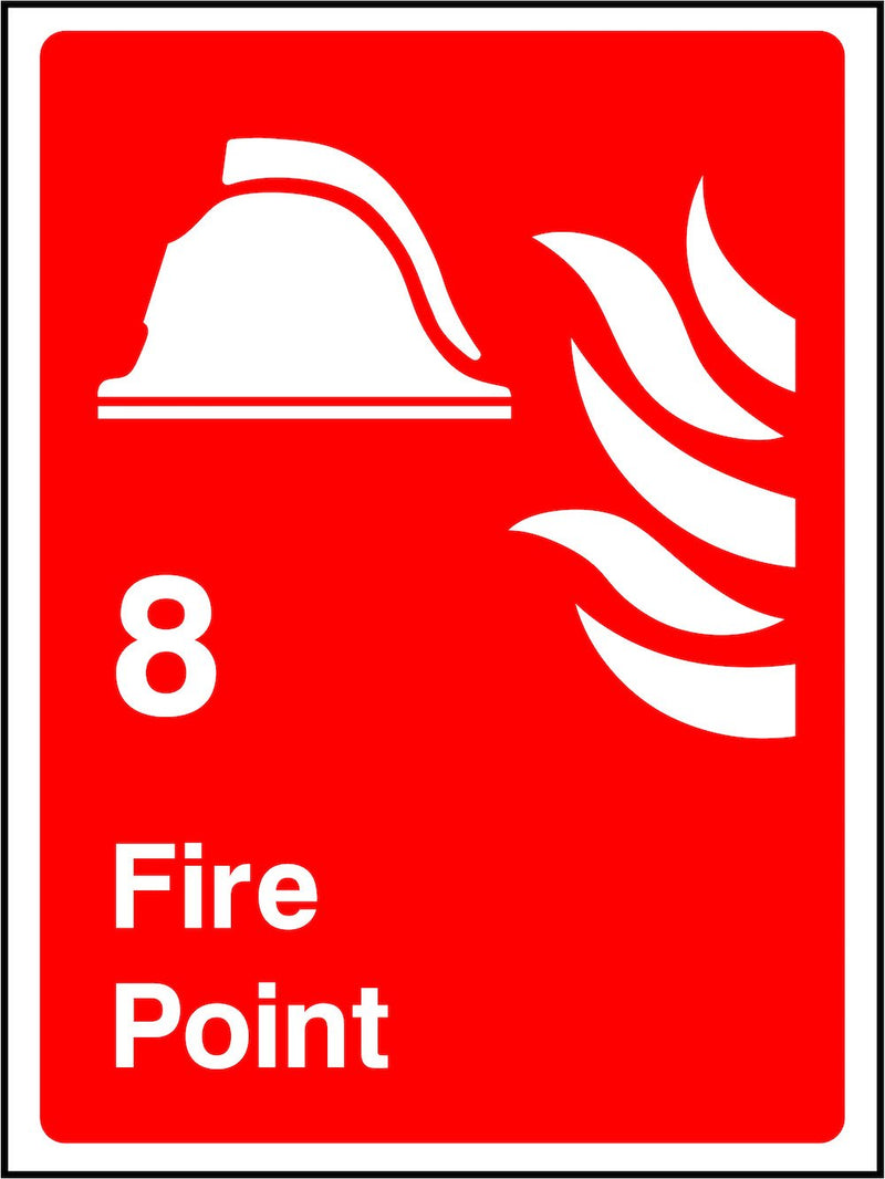 Numbered Fire Point Sign