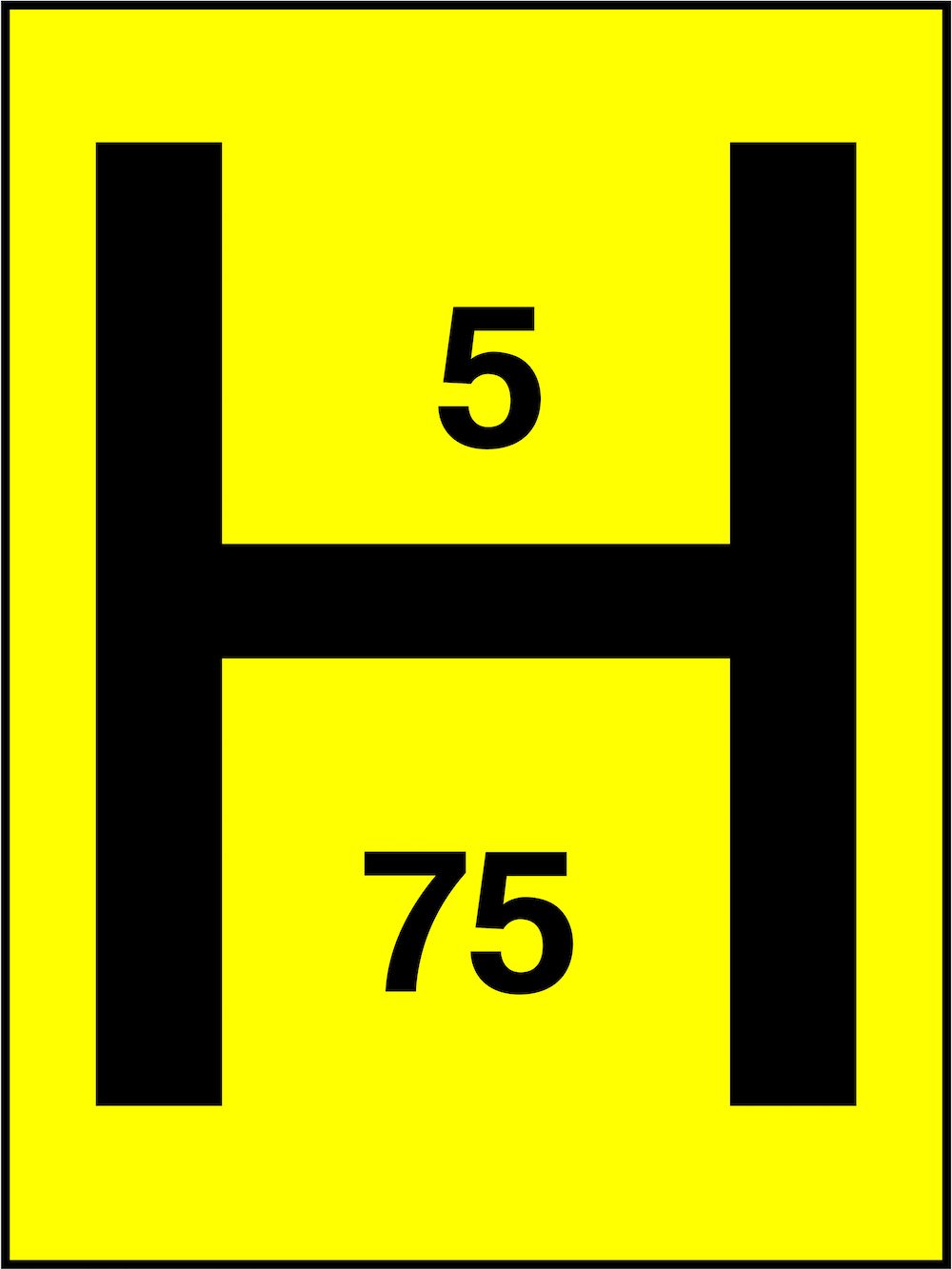 Fire Hydrant Sign: Mains Size and Distance | GQ Signs Ltd
