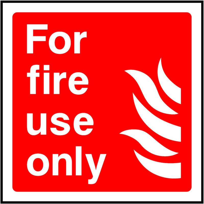 Fire Equipment Sign: For Fire Use Only | Elevate Signs