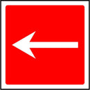 Fire Escape Direction Sign: Left Arrow | Elevate Signs