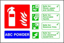 Fire Extinguisher Sign: ABC Powder | Elevate Signs