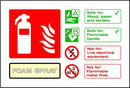Fire Extinguisher Sign: Foam Spray | Elevate Signs