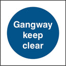 Gangway: Keep Clear Sign | Elevate Signs