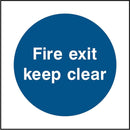 Fire Exit Sign: Keep Clear | Elevate Signs