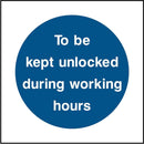 Emergency Exit Door Sign: Keep Unlocked | Elevate Signs