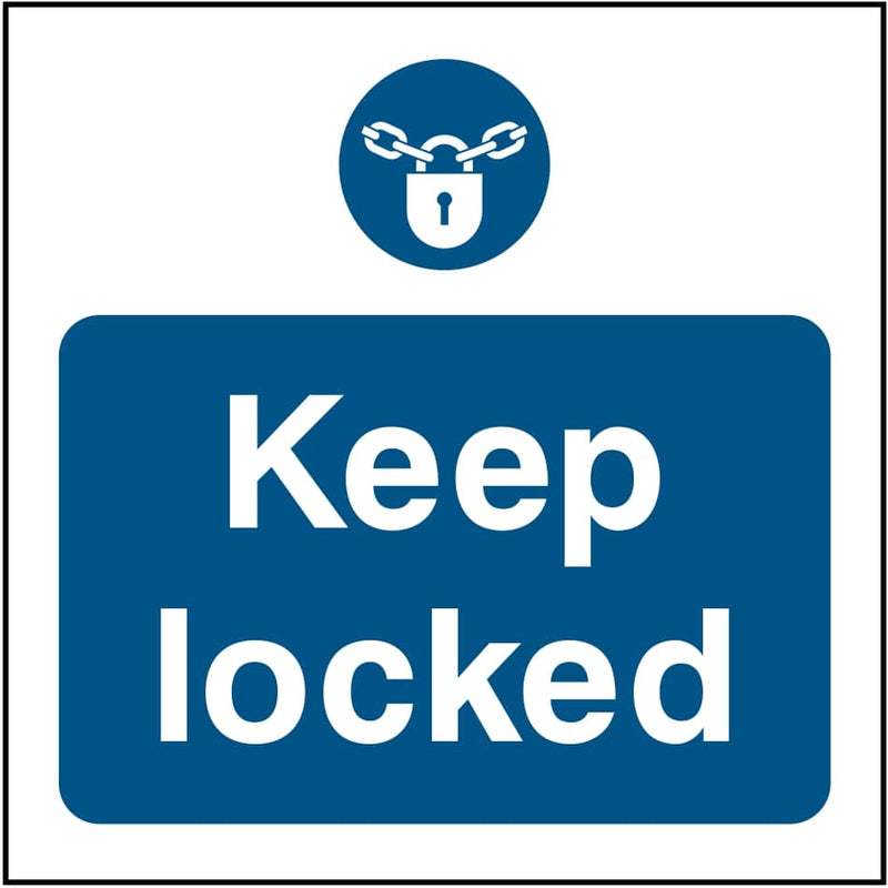 Emergency Escape Door Sign: Keep Locked | Elevate Signs