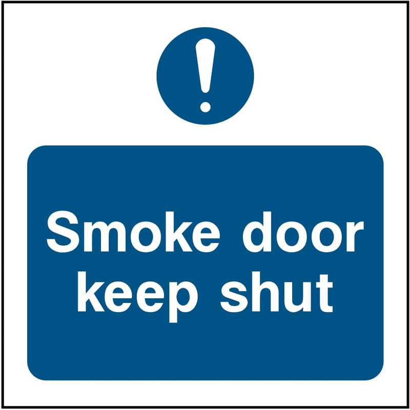 Smoke Door Sign: Keep Shut | Elevate Signs