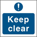 Emergency Escape Door Sign: Keep Clear | Elevate Signs