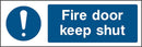 Fire Door Sign: Keep Shut | Elevate Signs