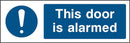 Emergency Escape Door Sign: Door Is Alarmed | Elevate Signs