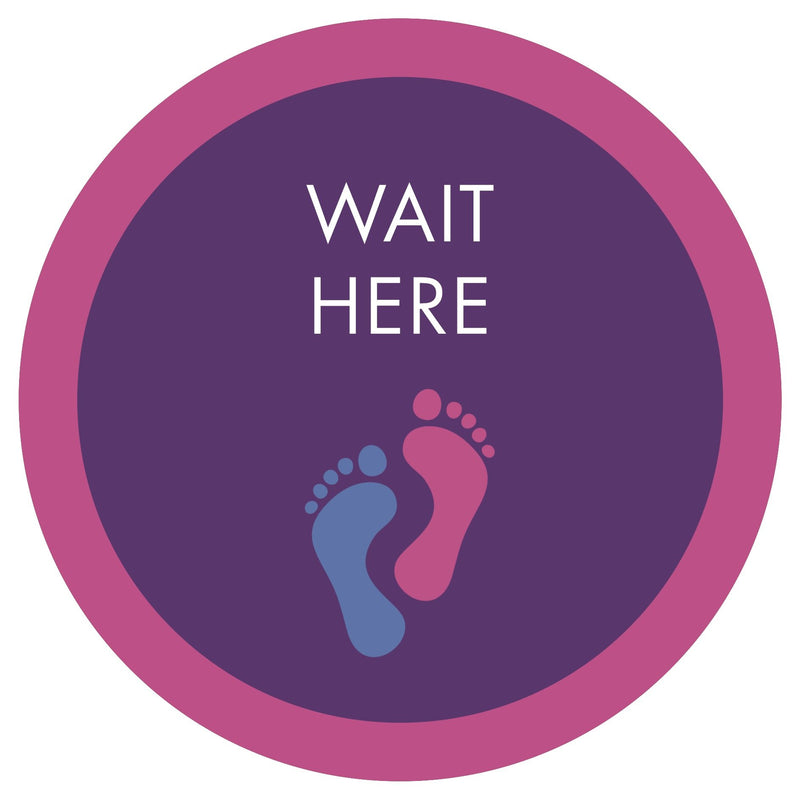 Customisable Message (Footprints) Floor Sticker | Elevate Signs