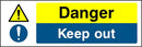 Danger Sign: Keep Out | Elevate Signs