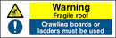 Warning Sign: Fragile Roof | Elevate Signs