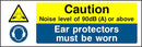 Caution Sign: Noise Level Above 90dB | Elevate Signs