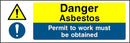 Danger Sign: Asbestos, Obtain Permit | Elevate Signs