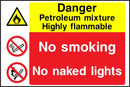 Danger Sign: Petroleum Mixture | Elevate Signs
