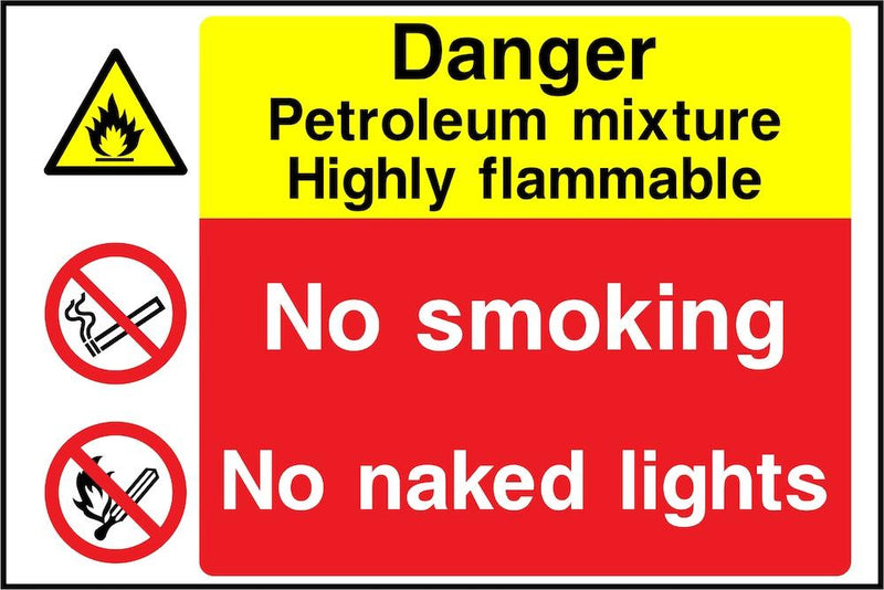 Danger Sign: Petroleum Mixture | Elevate Signs