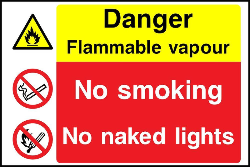 Danger Sign: Flammable Vapour | Elevate Signs